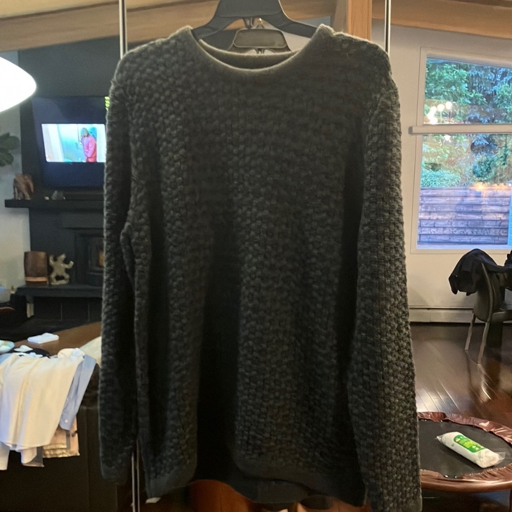 ONLY & SONS Black Crewneck Sweater with Textured Knit